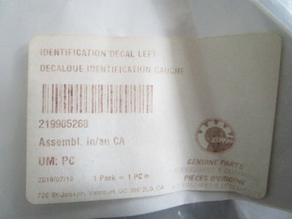 NEW OEM 219905268 Sea Doo Blue Decal 0820