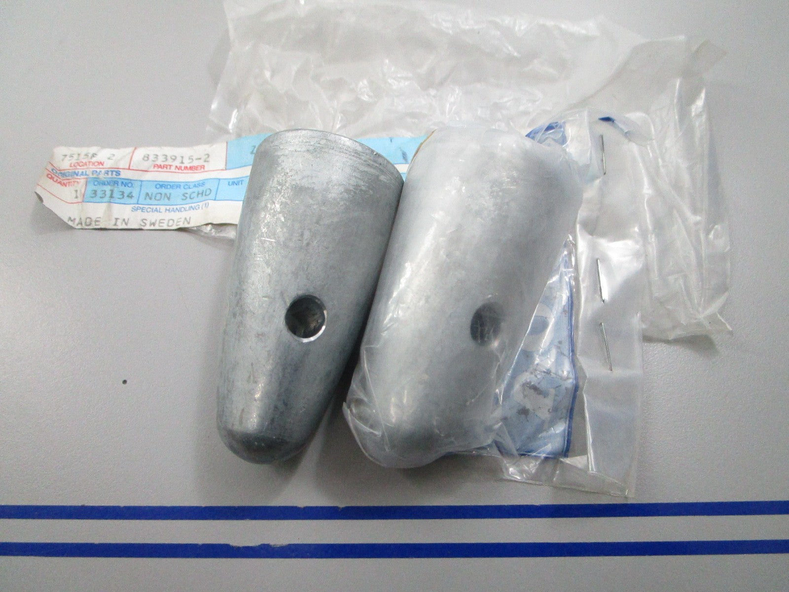 *NEW OEM* (LOT OF 2) 0810 Volvo Penta Zinc Anode Shaft Nut 833915