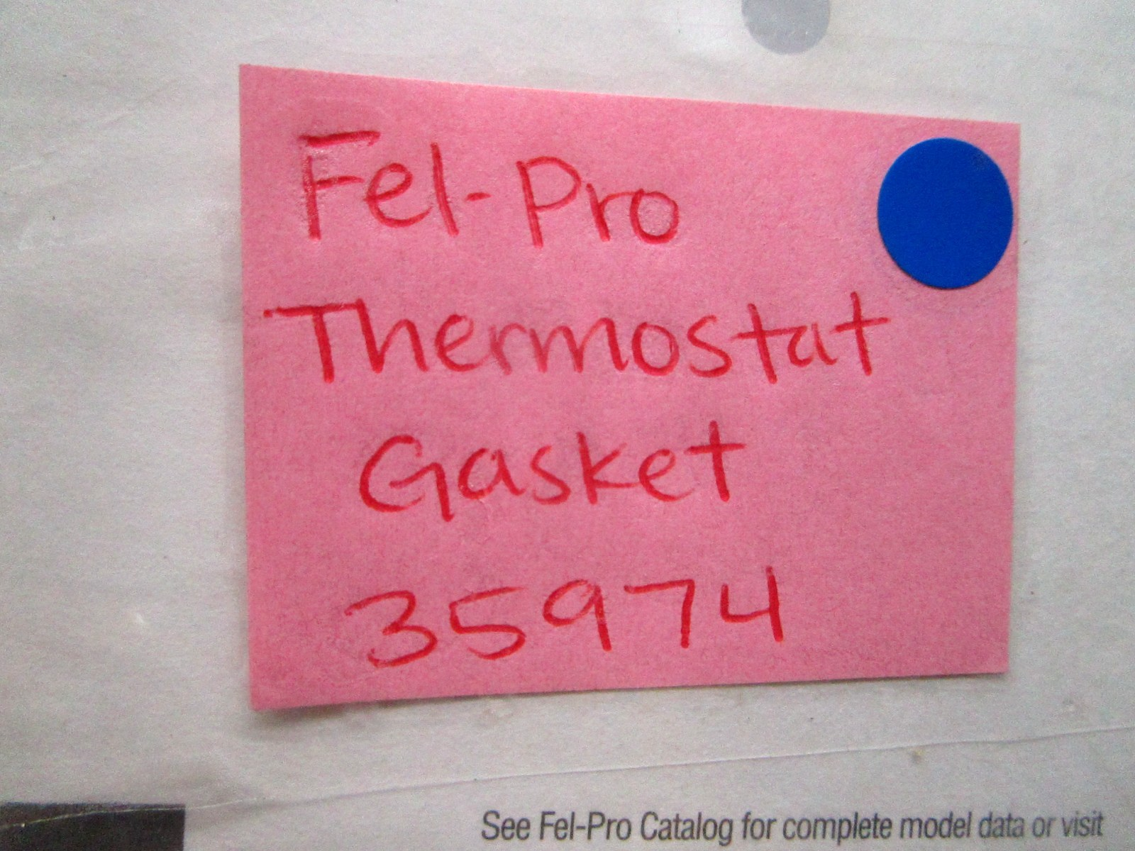 *NEW* 0810 Fel-Pro Thermostat Gasket 35974