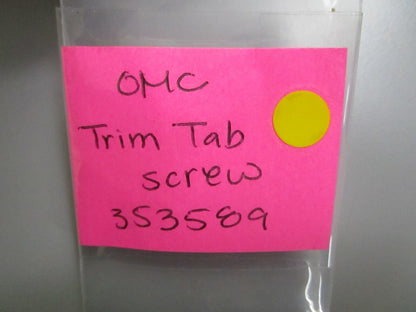 *NEW OEM* 0810 OMC Johnson Evinrude Trim Tab Screw 353589 0353589