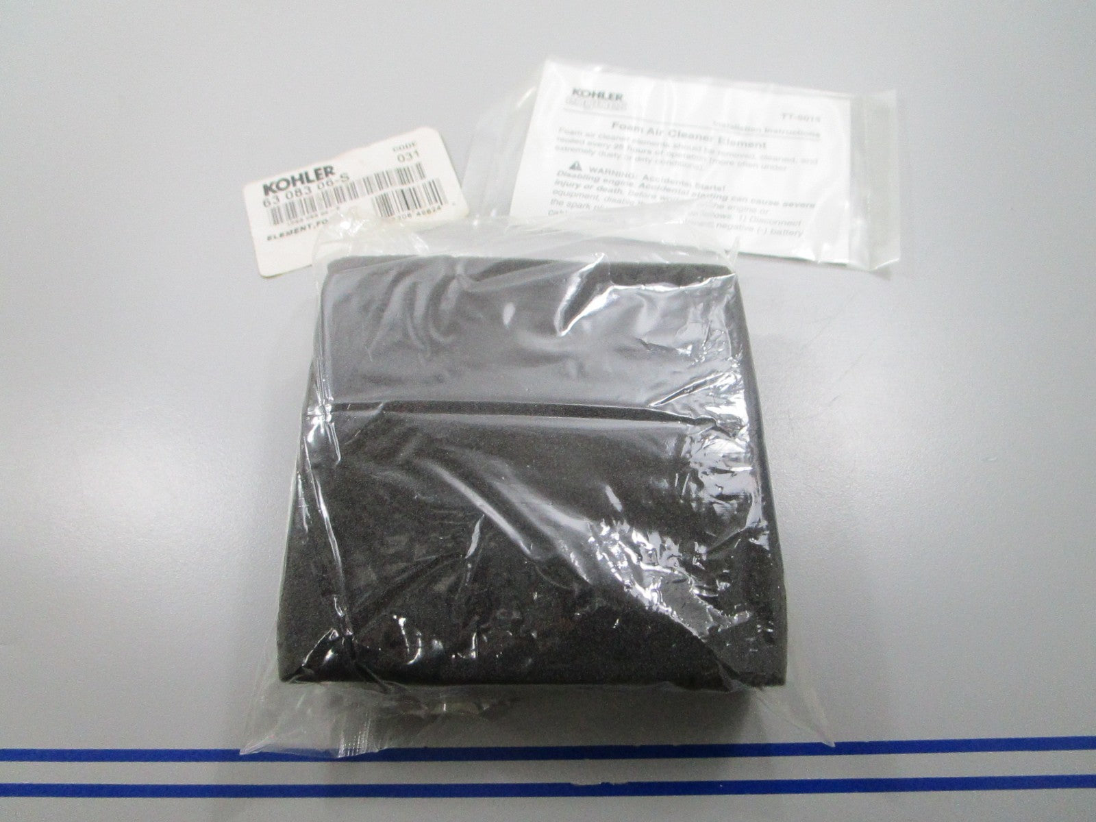 *NEW OEM* 0810 Kohler Foam Element 63 083 06-S