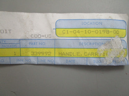 *NEW OEM* 0820 OMC Johnson Evinrude Carrying Handle 339992 0339992