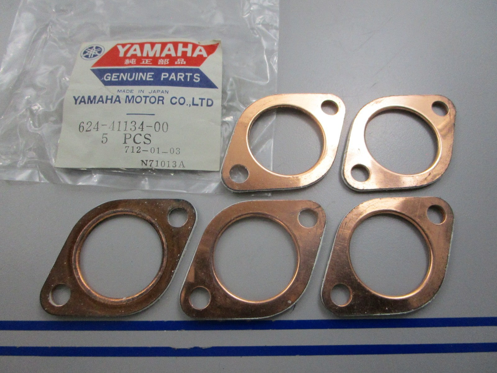 NEW OEM (LOT OF 5) 624-41134-00-00 Yamaha Gasket 0810
