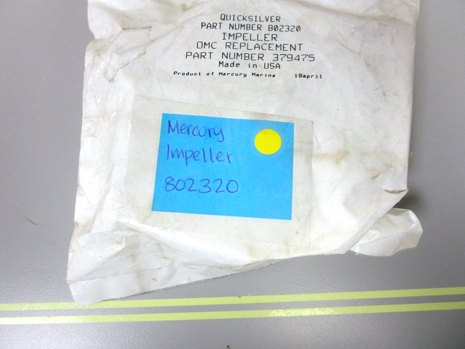 *NEW OEM* 0750 Mercury Quicksilver IMPELLER 802320