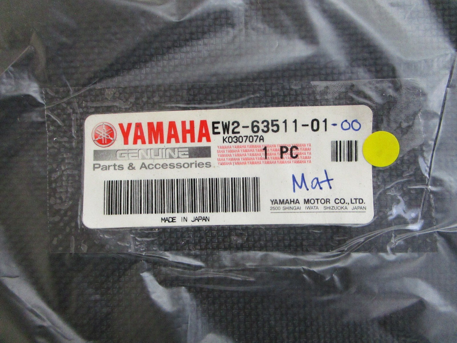 *NEW OEM* 0820 Yamaha Mat EW2-63511-01-00