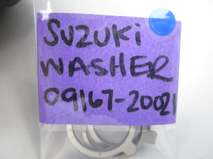 NEW OEM 09167-20021 Suzuki Washer 0810