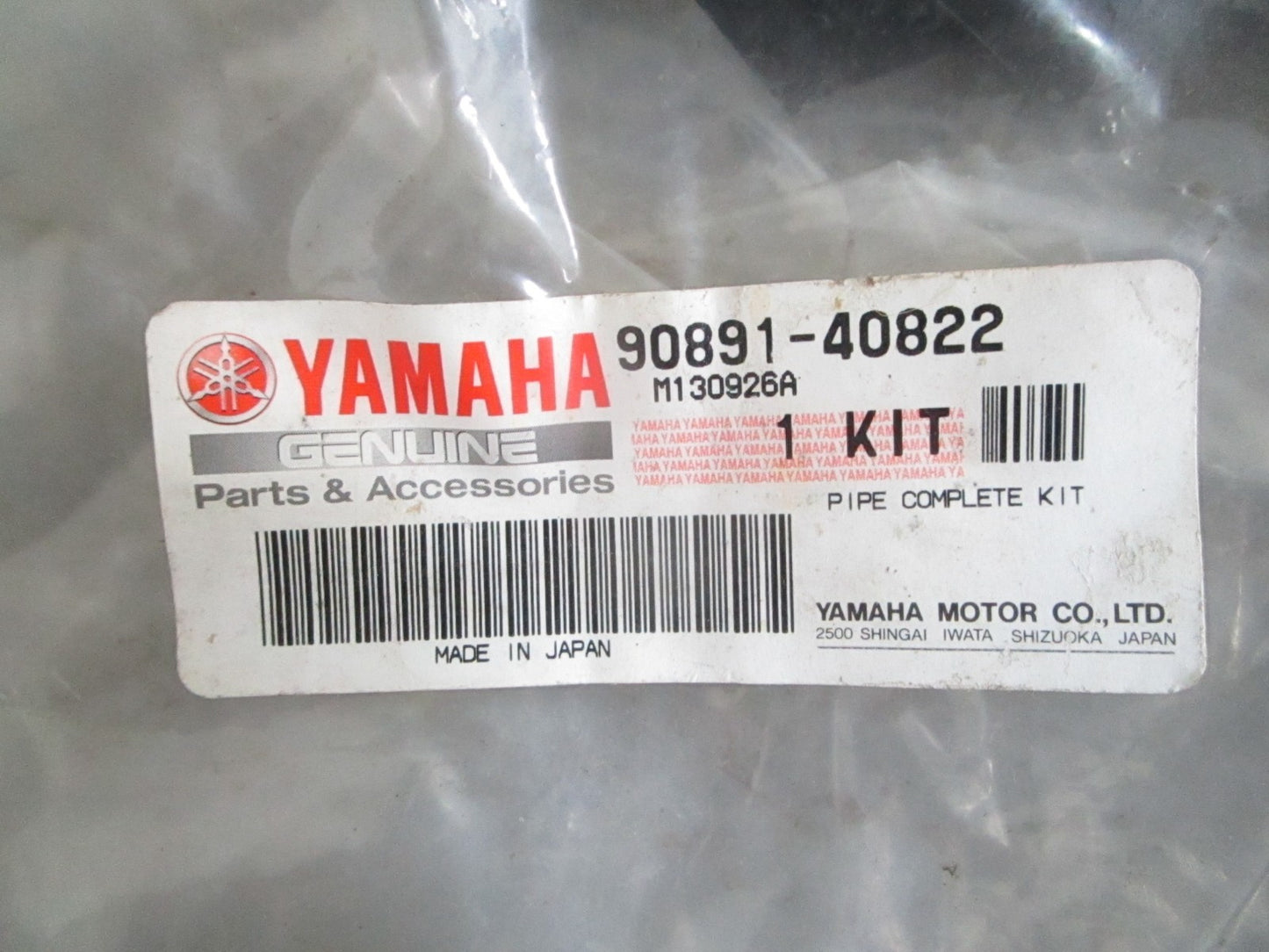 NEW OEM 90821-40822-00 Yamaha Pipe Kit 0820