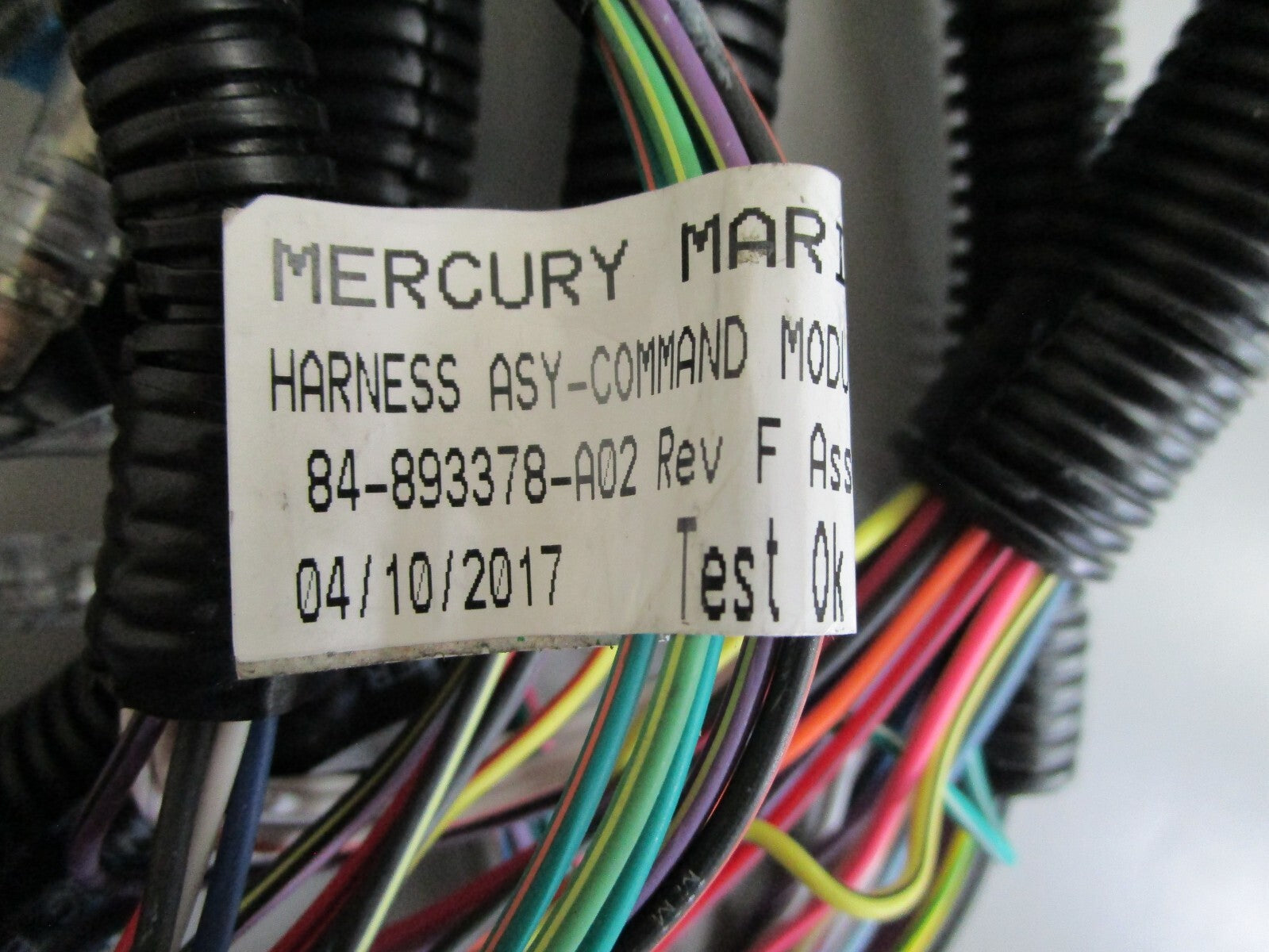 *NEW OEM* 0820 Mercury Quicksilver Command Module Harness 84-893379-A02