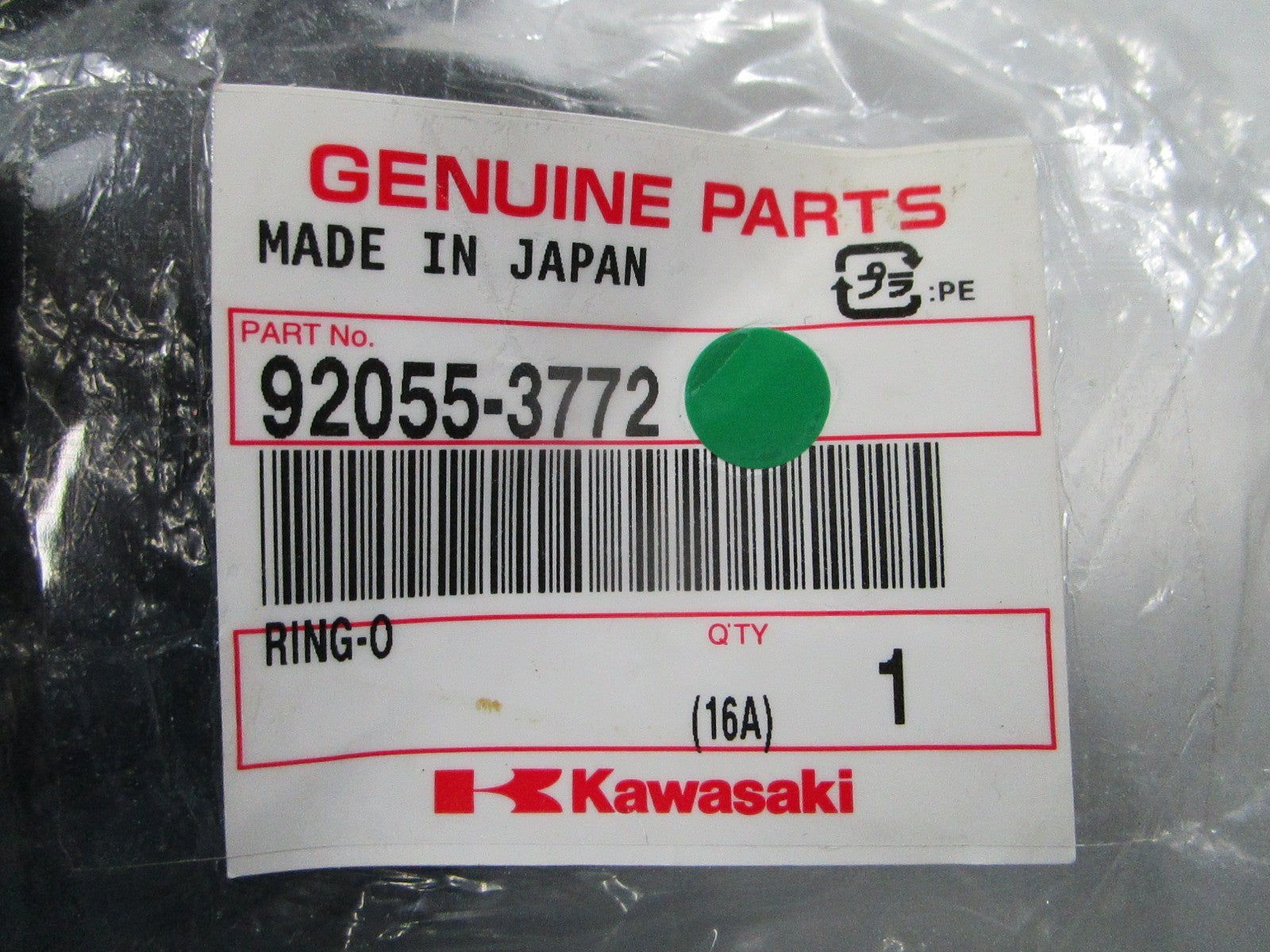 NEW OEM 92055-3772 Kawasaki O-Ring 0810