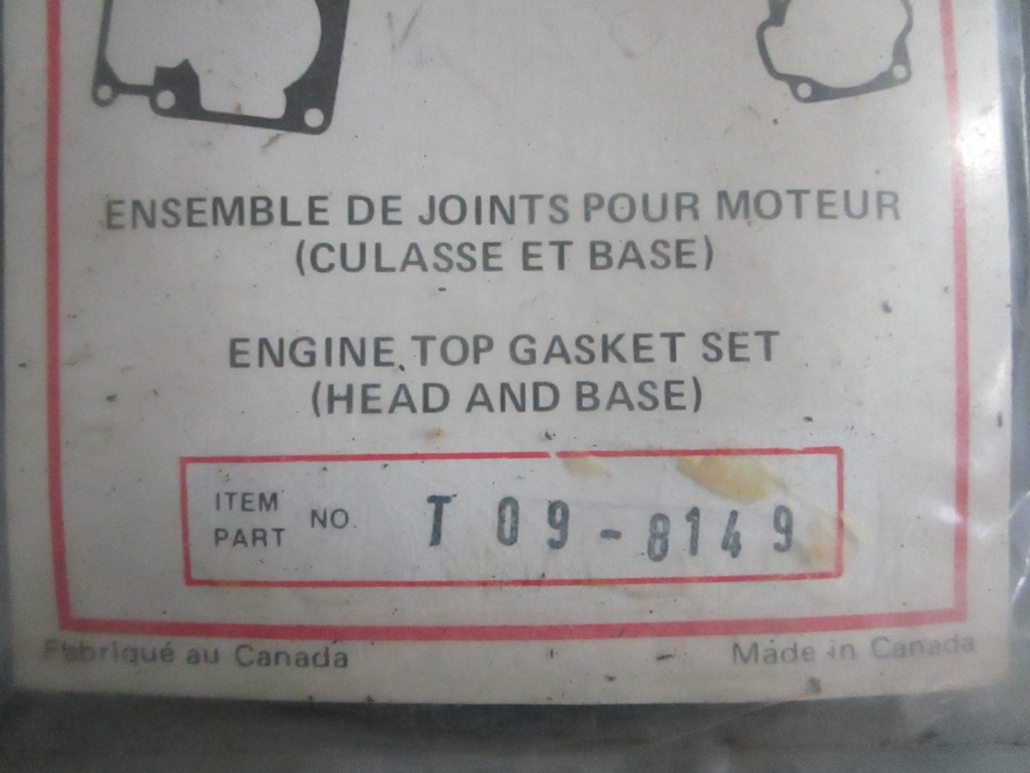 NEW OEM T09-8149 Kimpex Gasket Set 0820