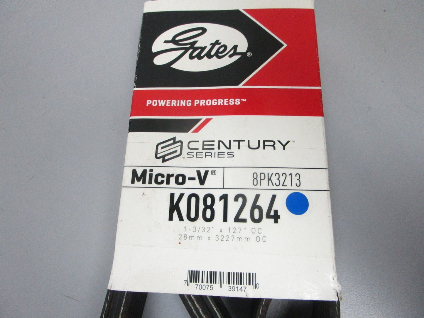 NEW K081264 Gates Micro-V 1-3/32" x  127" Serpentine Belt 0720