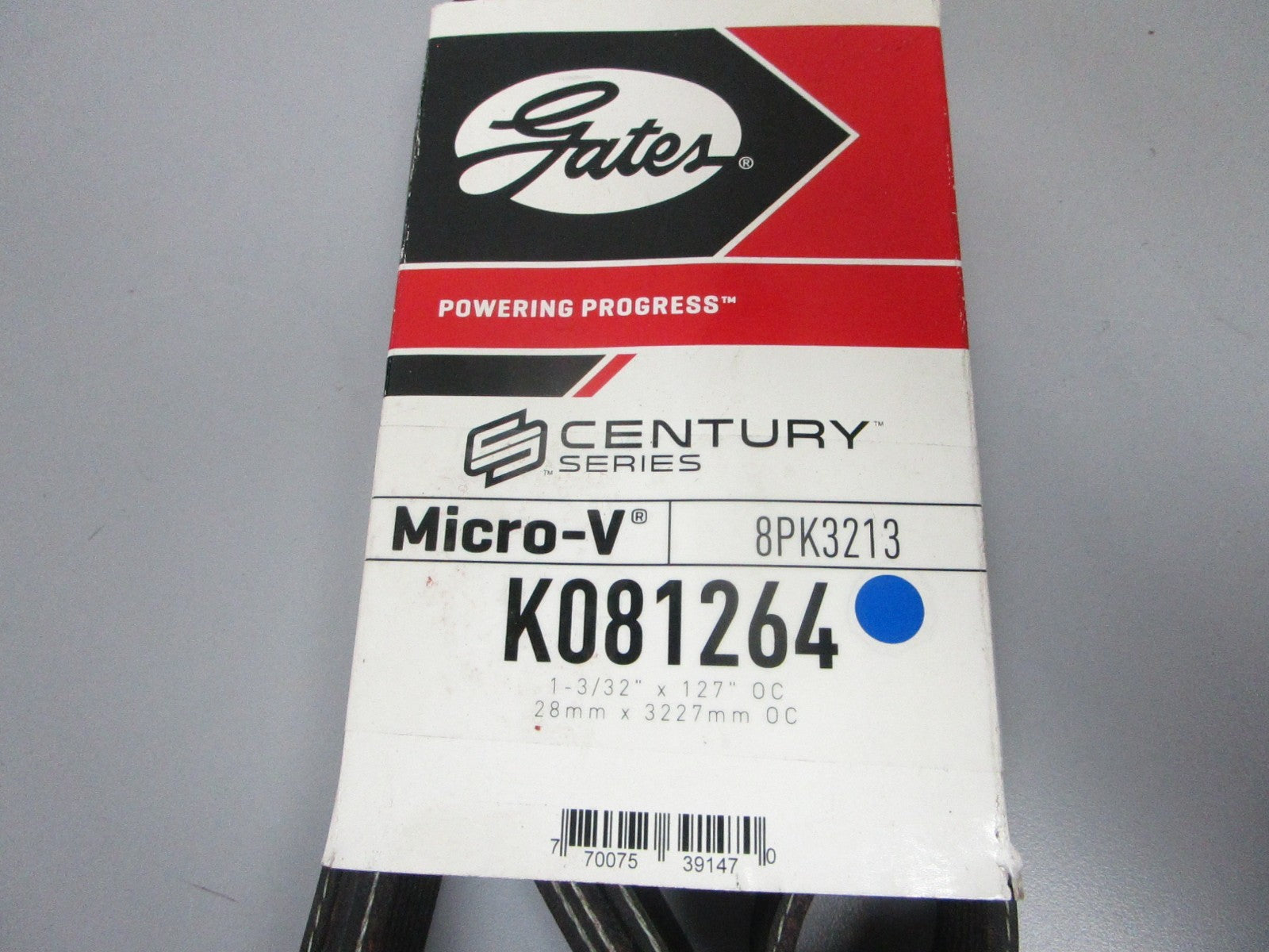 NEW K081264 Gates Micro-V 1-3/32" x  127" Serpentine Belt 0720