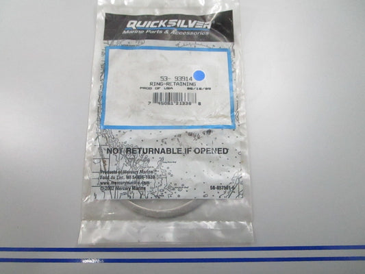 *NEW OEM* 0810 Mercury Quicksilver Retaining Ring 53-93914