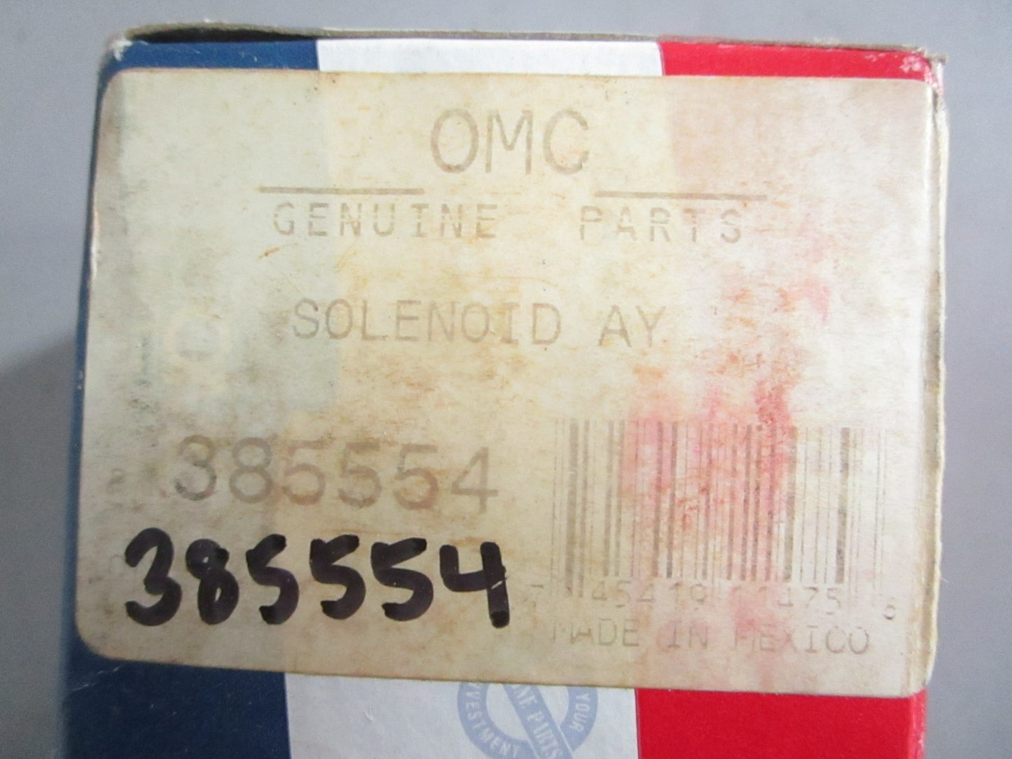 NEW OEM 385554 0385554 OMC Johnson Evinrude Solenoid Ay 0820