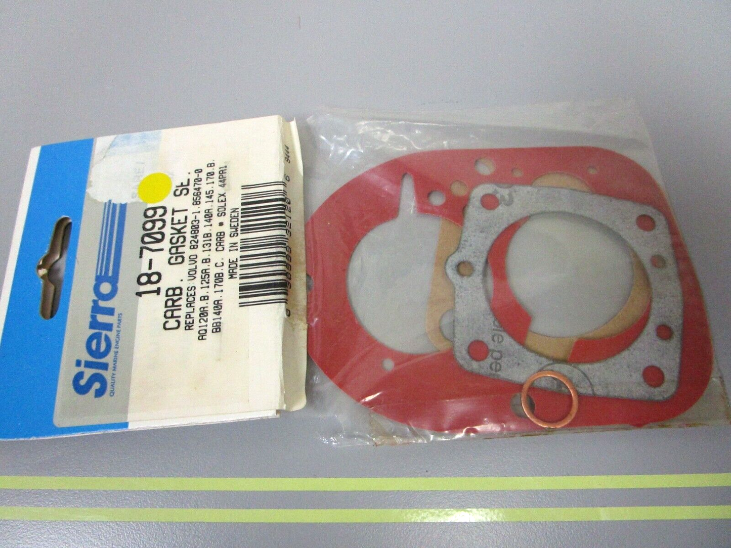 *NEW* 0750 Sierra CARB GASKET SET 18-7099 Replaces Volvo 824803-1, 856470-0