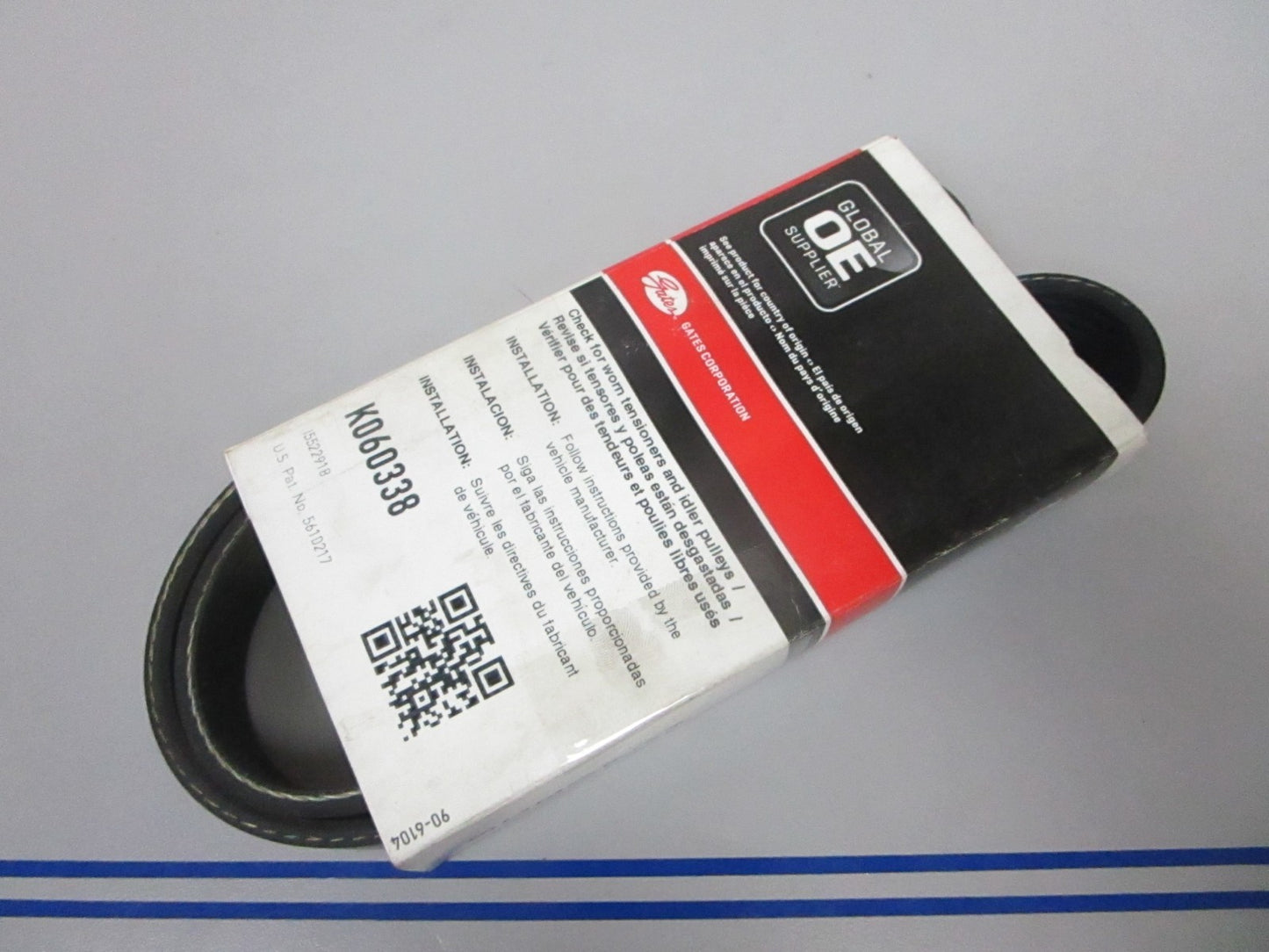 NEW K060338 Gates Micro-V 13/16" x 34 ⅜" Serpentine Belt 0720