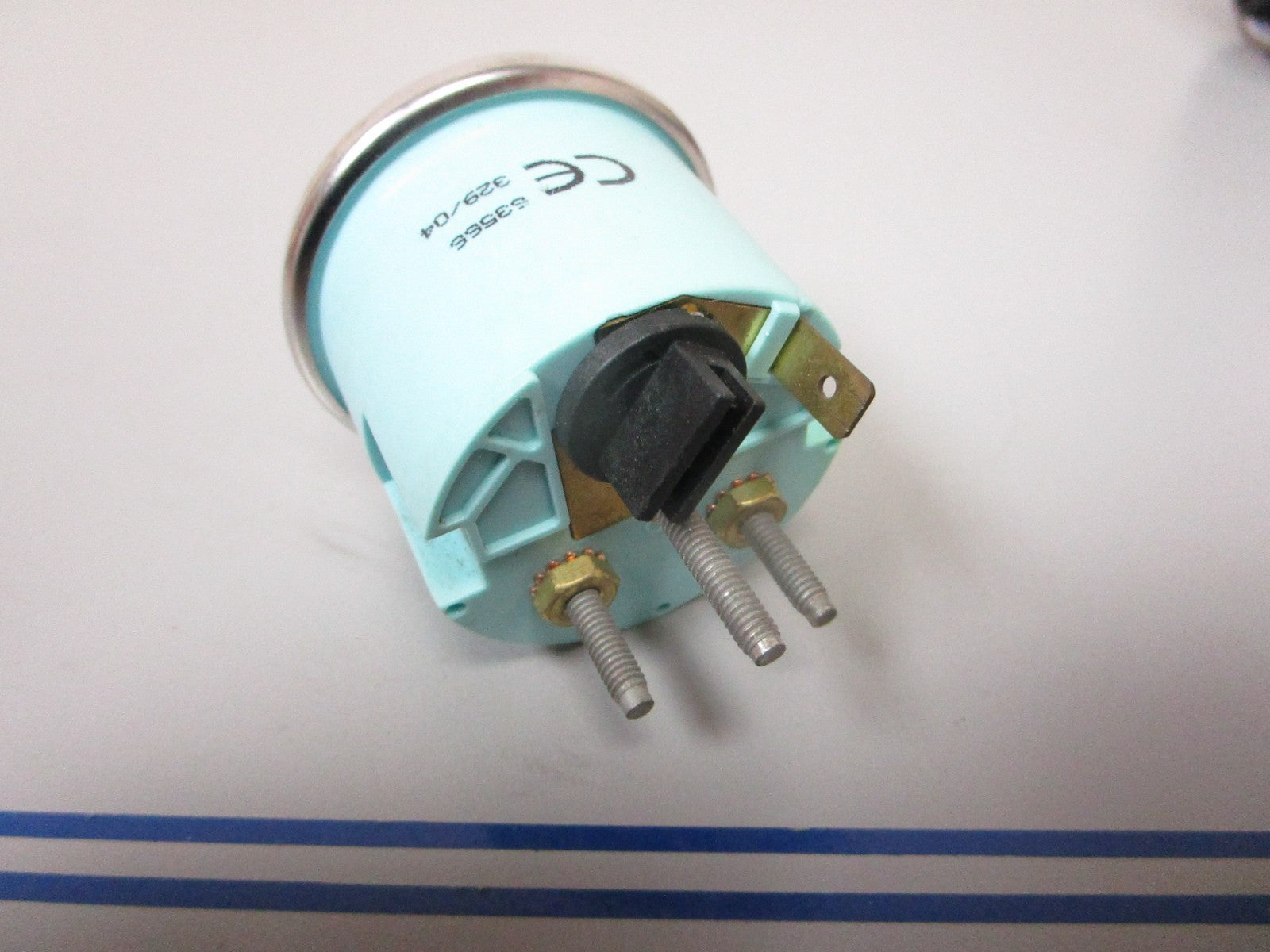 NEW OEM 63566 Teleflex Beige  Fuel Gauge Chrome Bezel 0720