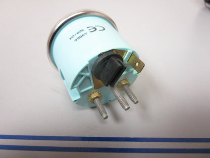 NEW OEM 63566 Teleflex Beige  Fuel Gauge Chrome Bezel 0720