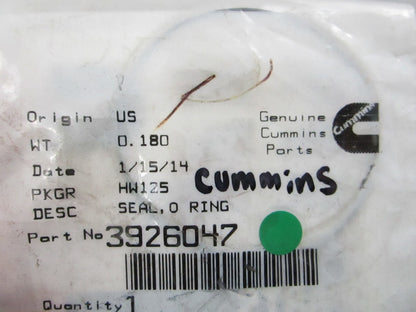 NEW OEM 3926047 Cummins O-Ring Seal 0810