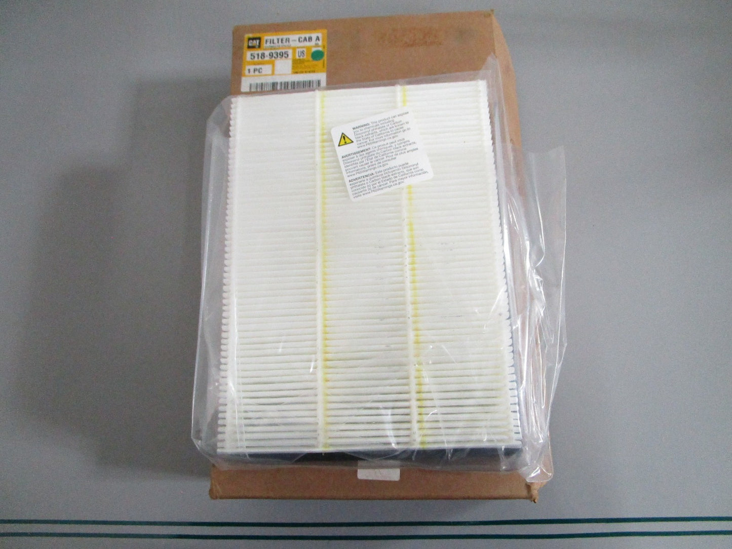 Caterpillar 518-9395 NEW OEM Cab Air Filter Mini Excavator 304 306 308 309 0820