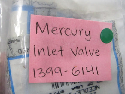 NEW OEM 1399-6141 Mercury Quicksilver Inlet Valve 0810