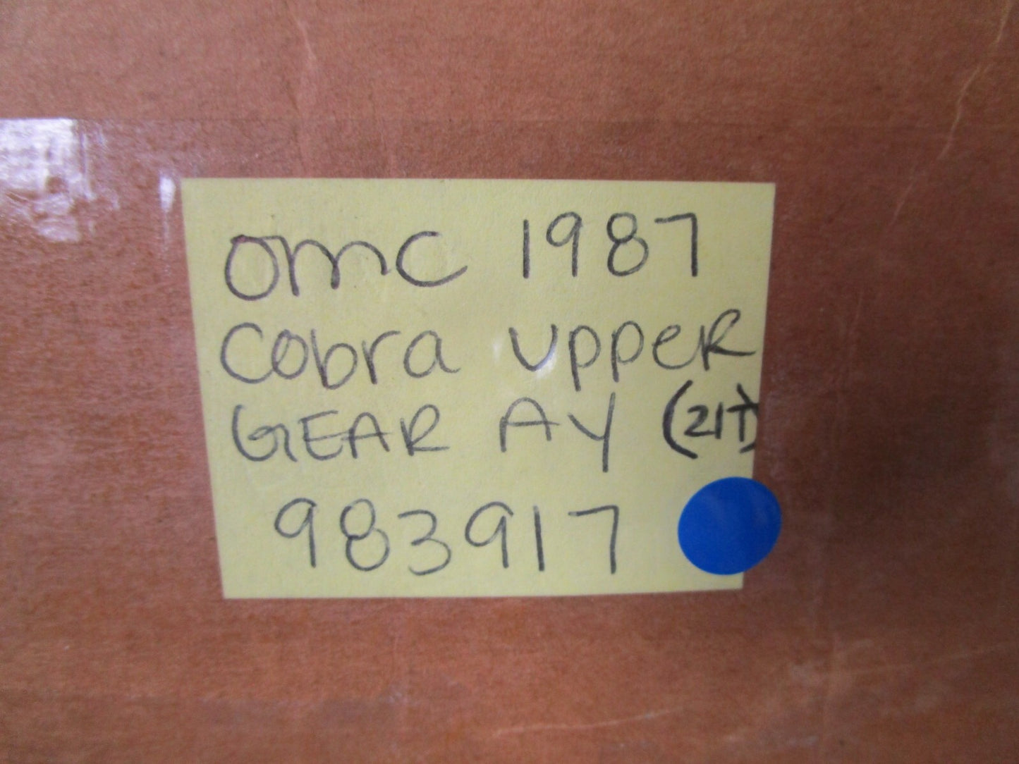 *NEW OEM* 0720 OMC Cobra 1987 21T Upper Gear Assembly 983917 0983917