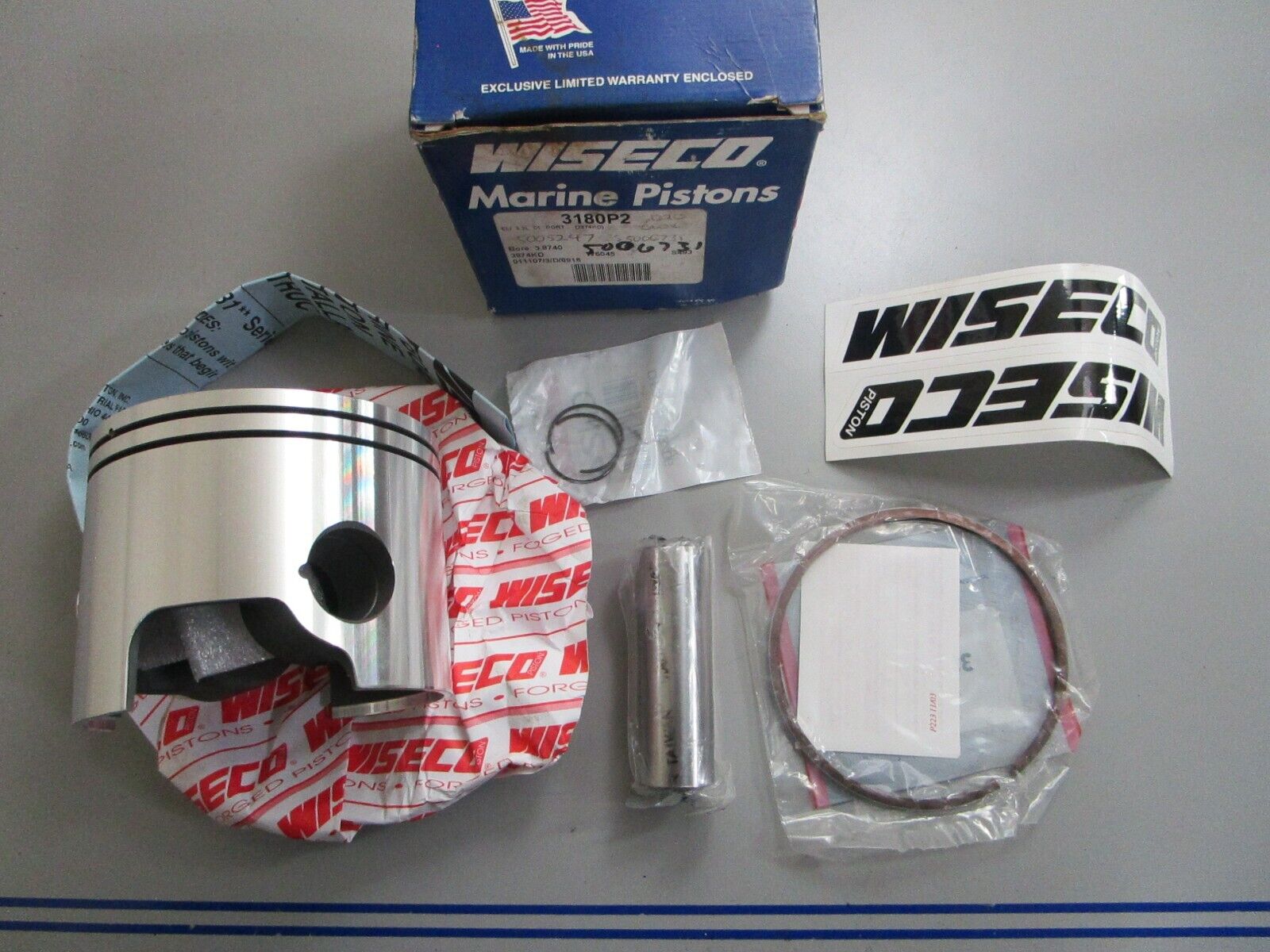 *NEW* 0820 Wiseco Piston Kit 3180P2 Replaces: 5006731