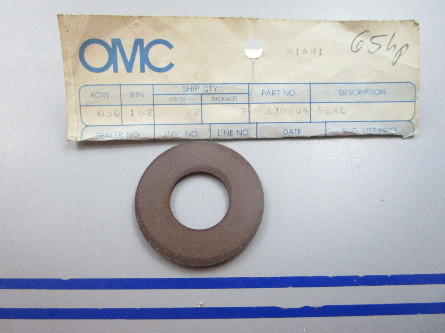 NEW OEM 330204 0330204 OMC Johnson Evinrude Seal 0810