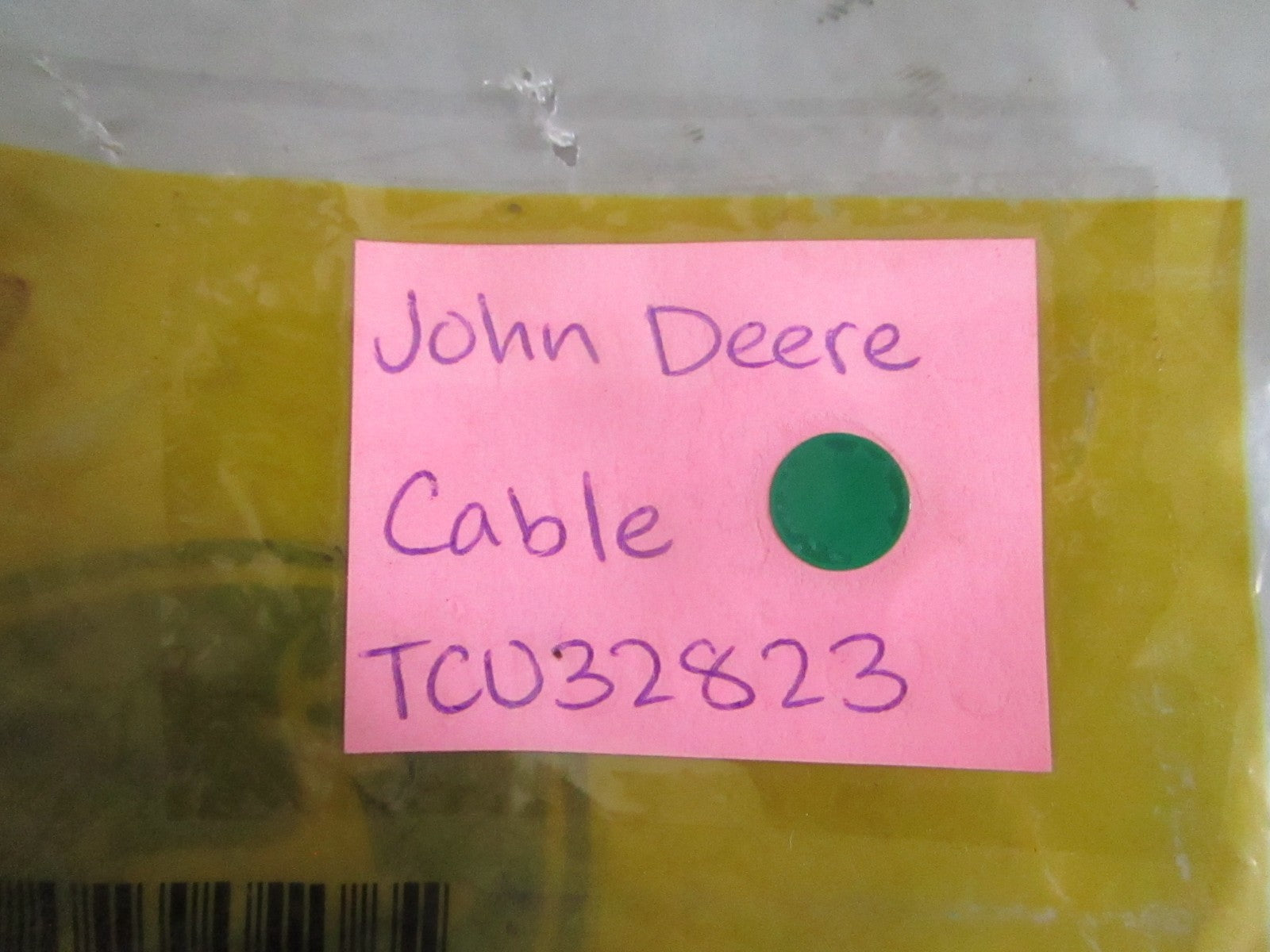 John Deere NEW OEM TCU32823 Cable NOS Genuine Factory Lawn Mower Equipment 0820