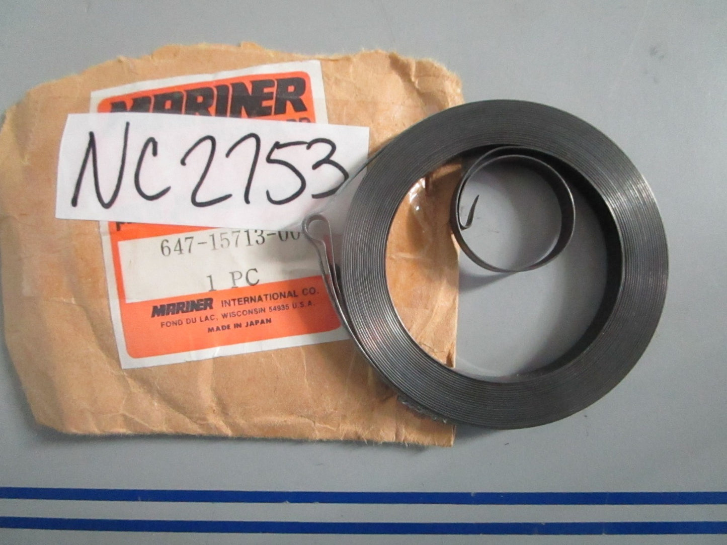 NEW OEM 647-15713-00-00 24-80457 Yamaha Mariner Starter Spring 0820