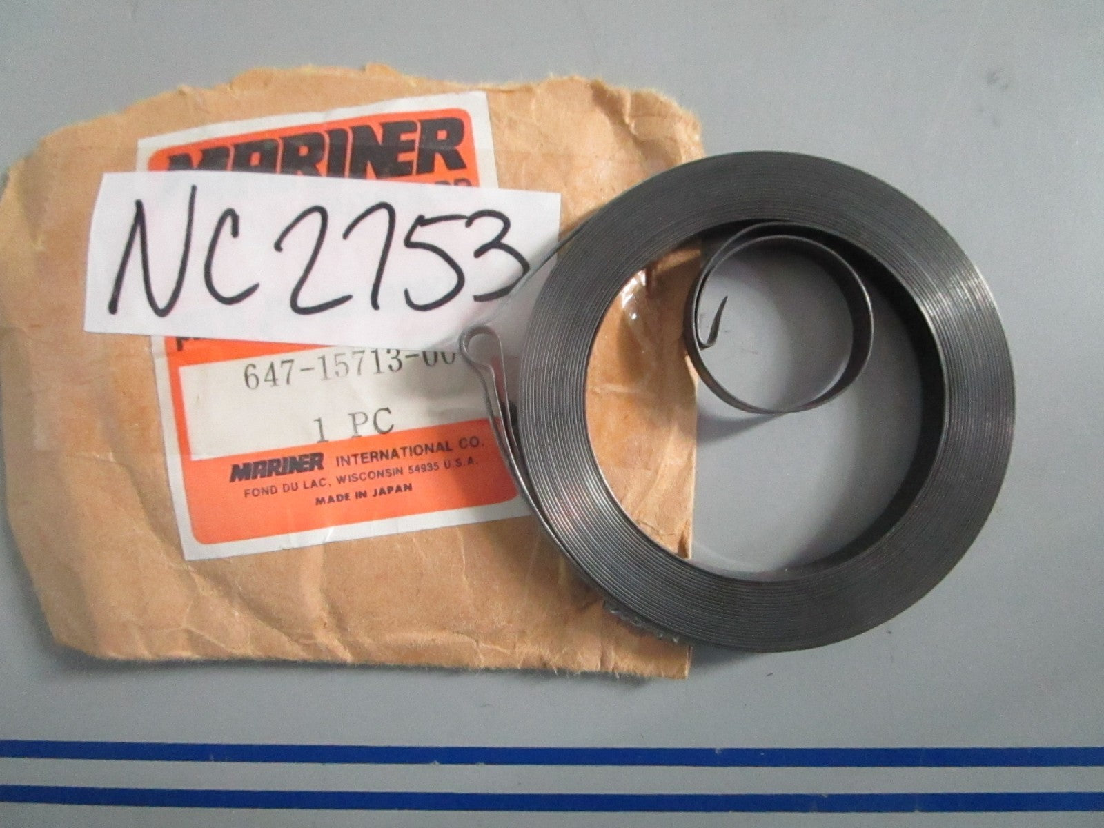 NEW OEM 647-15713-00-00 24-80457 Yamaha Mariner Starter Spring 0820