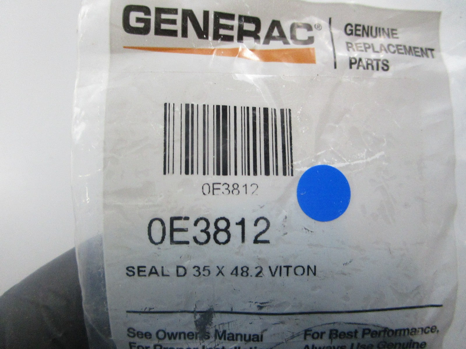 *NEW OEM* 0810 Generac Seal 0E3812
