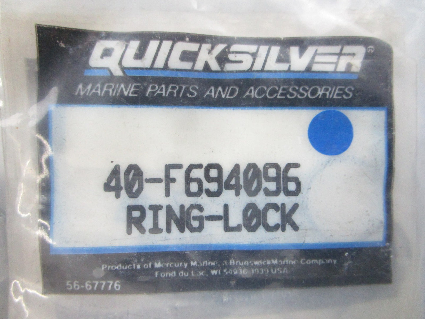 NEW OEM (LOT OF 5) 40-F694096 Mercury Quicksilver Lock Ring 0810