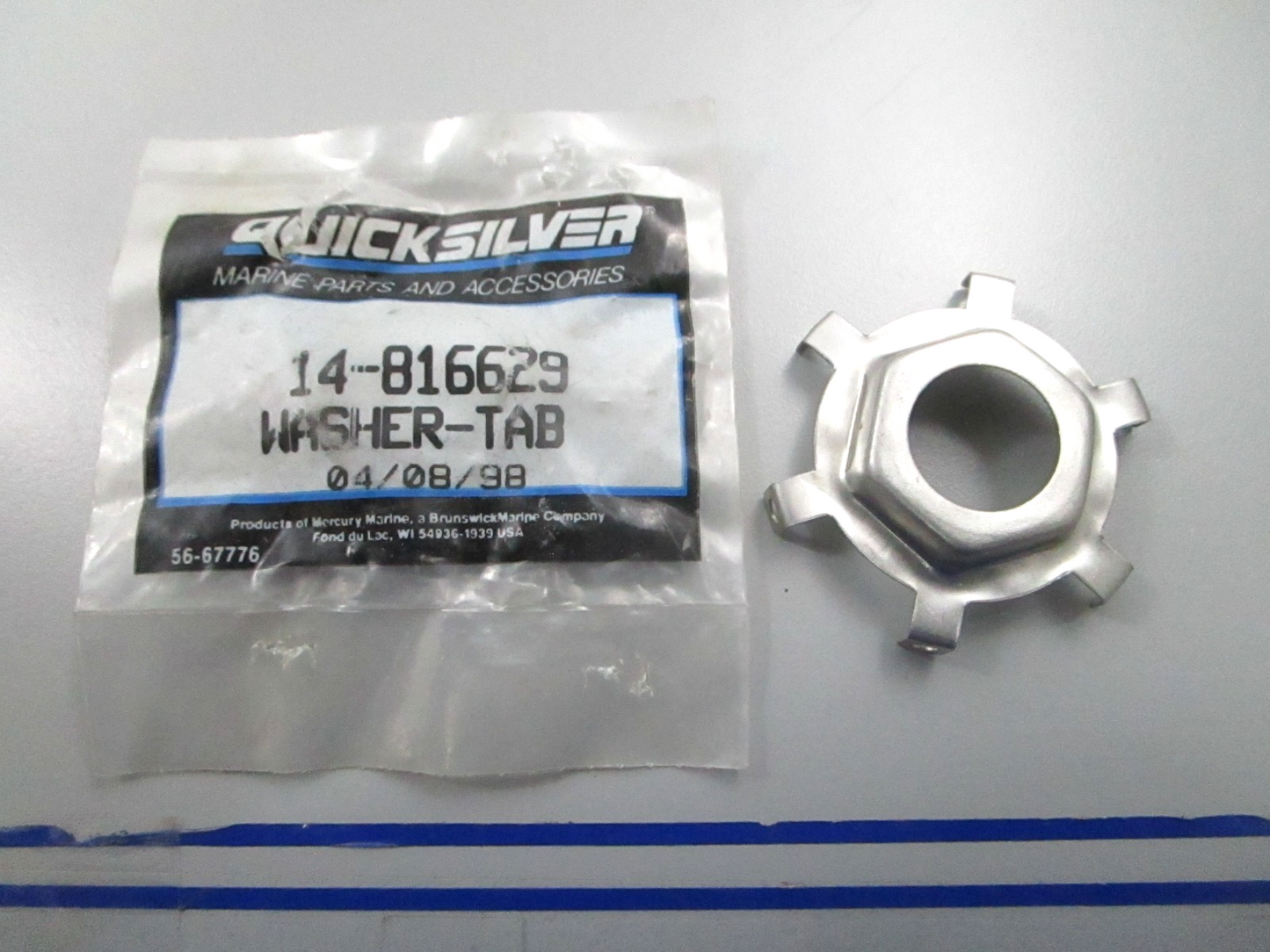 *NEW OEM* 0810 Mercury Quicksilver Tab Washer 14-816629
