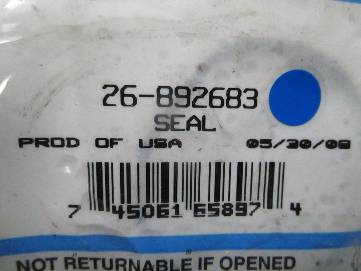 *NEW OEM* 0810 Mercury Quicksilver Seal 26-892683