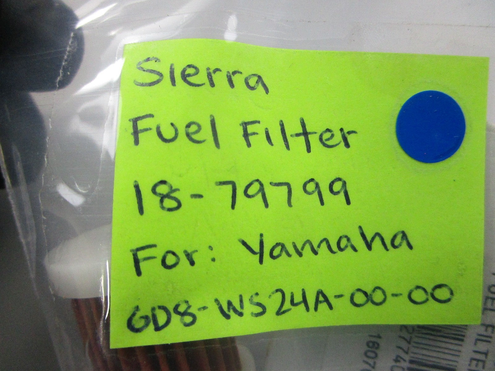 NEW 18-79799 For: Yamaha 6D8-WS24A-00-00 Sierra Fuel Filter 0810