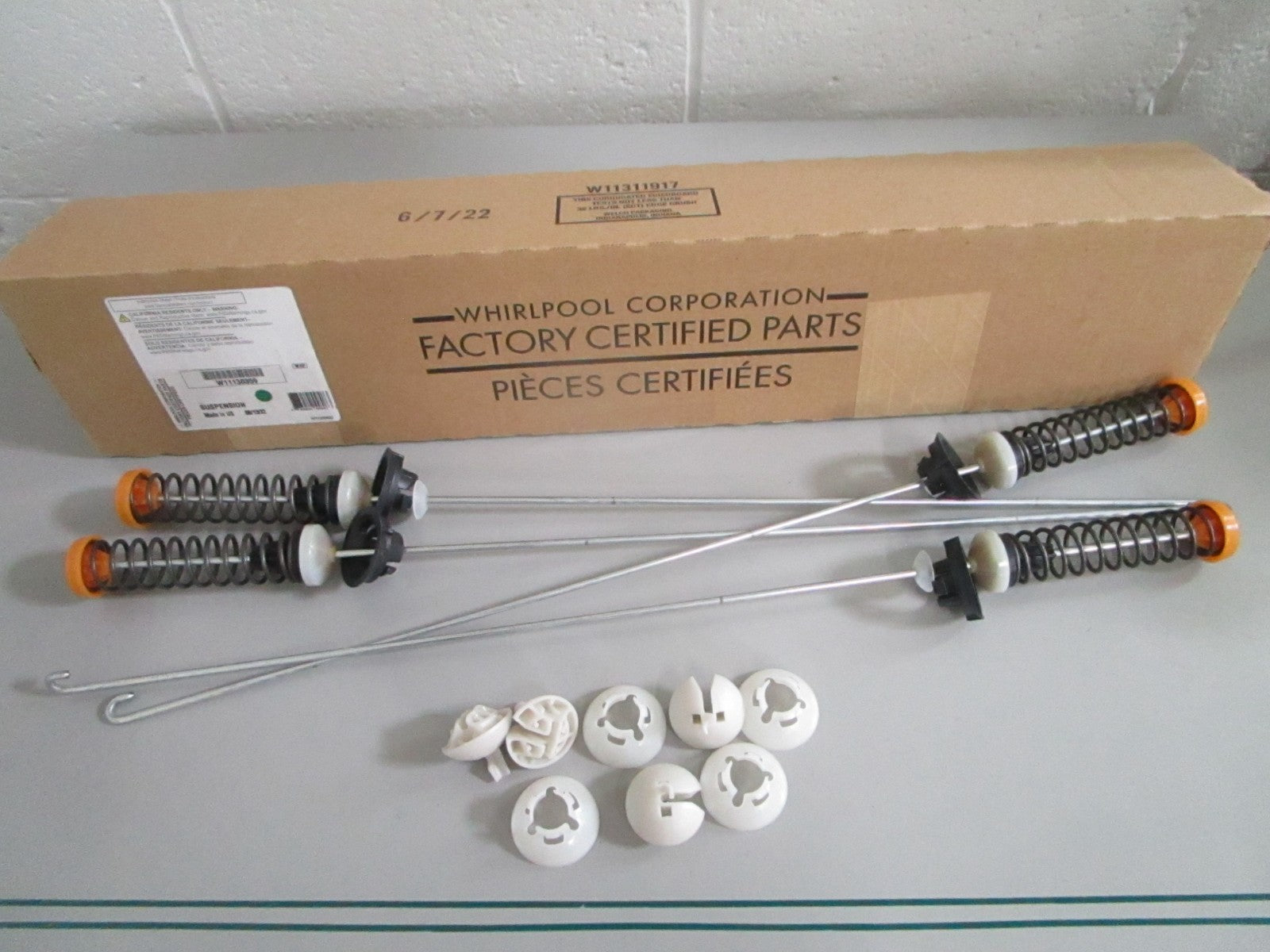 NEW OEM W11130359 Whirlpool Suspension Rod Kit 0820