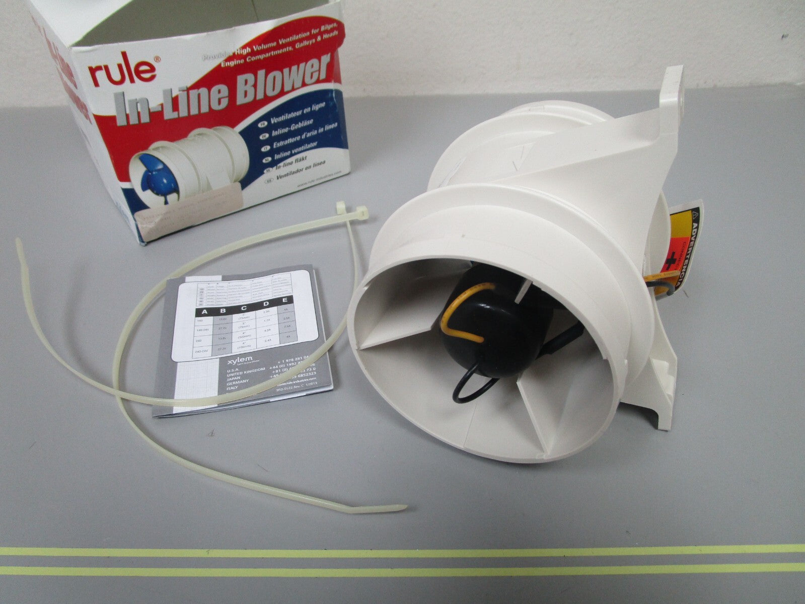 *NEW OEM* 0720 Rule 12v 4" In-Line Blower Model: 240 29-240