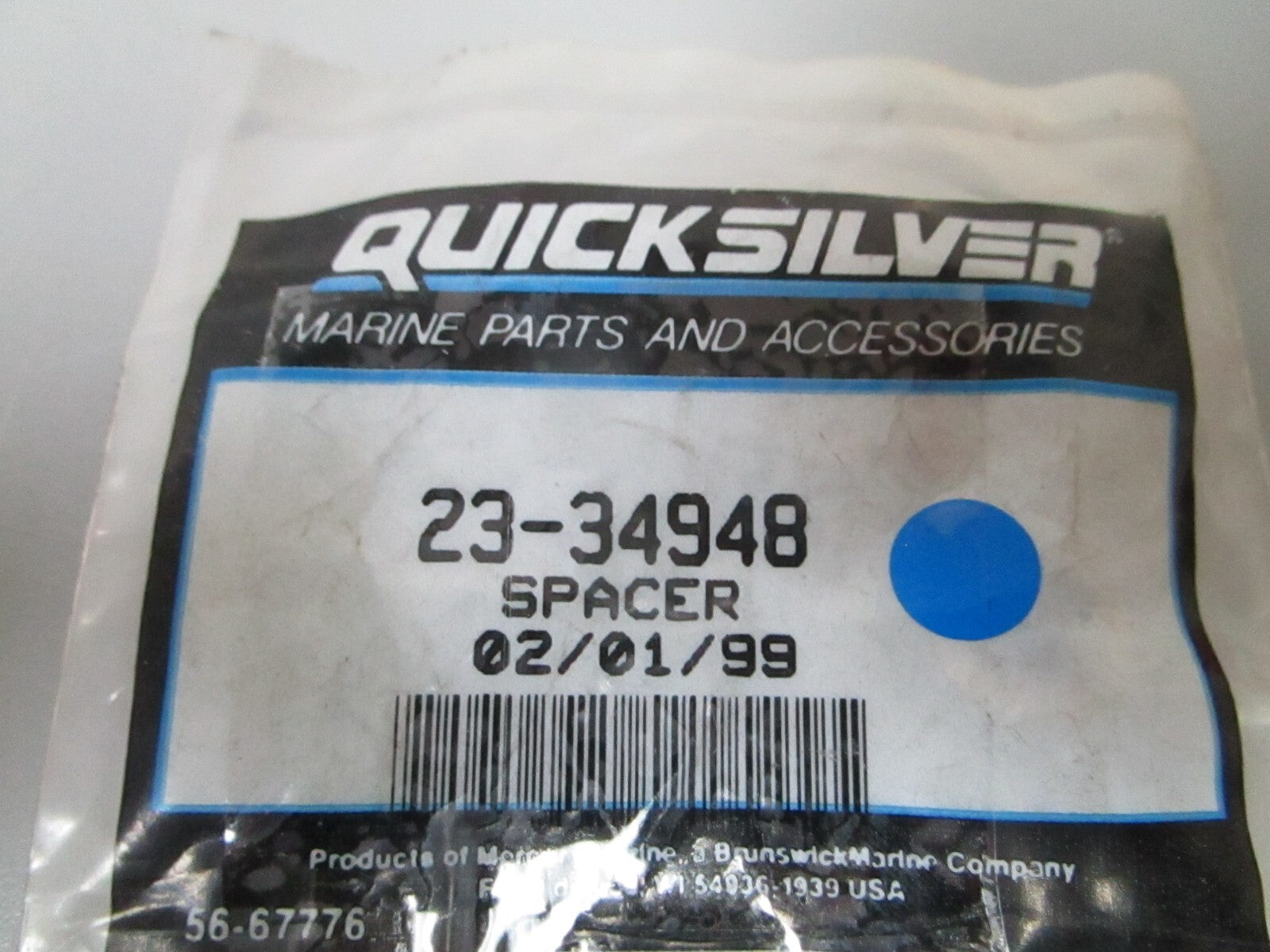 *NEW OEM* 0810 Mercury Quicksilver Spacer 23-34948