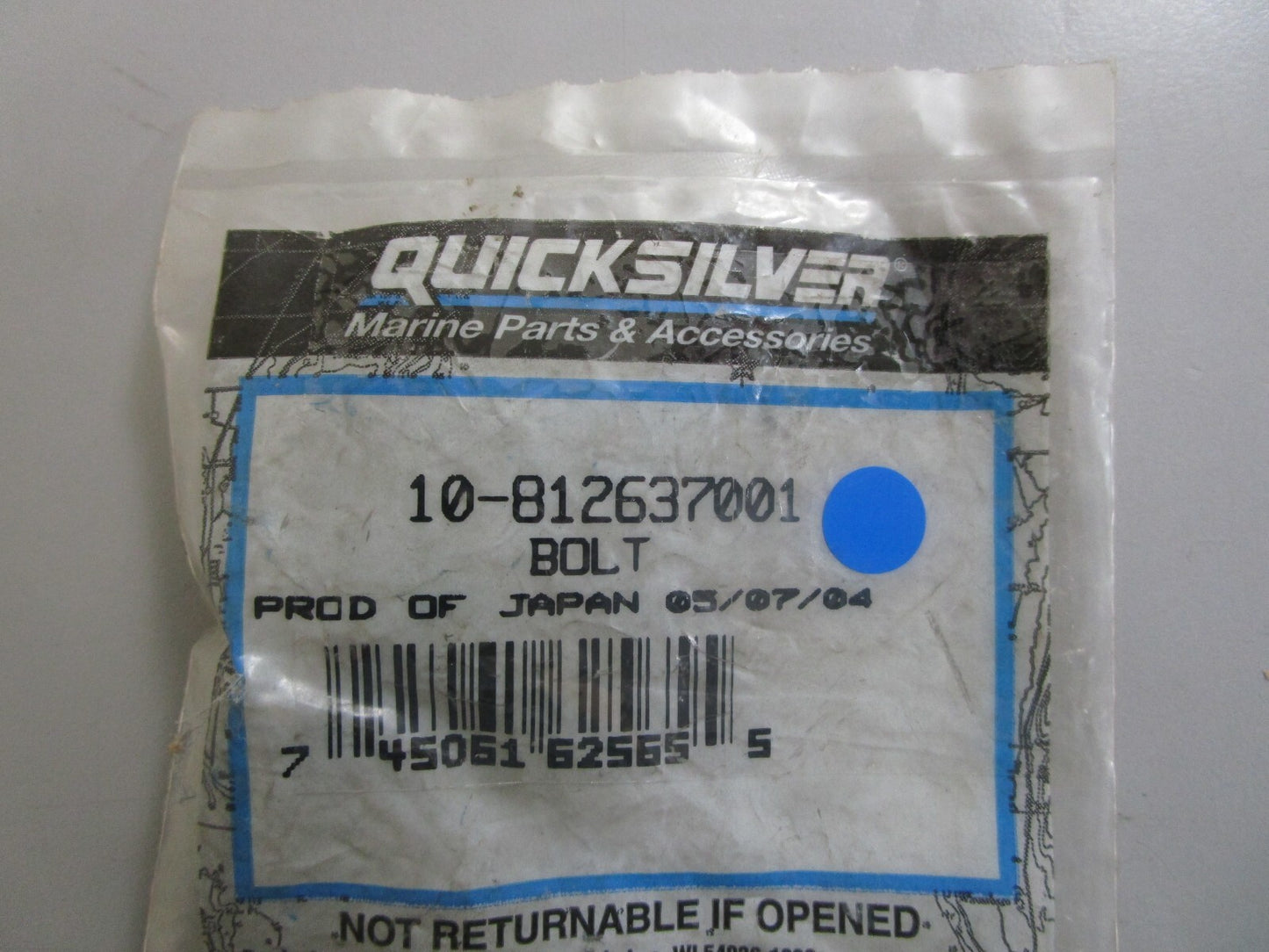 *NEW OEM* 0810 Mercury Quicksilver Bolt 10-812637001
