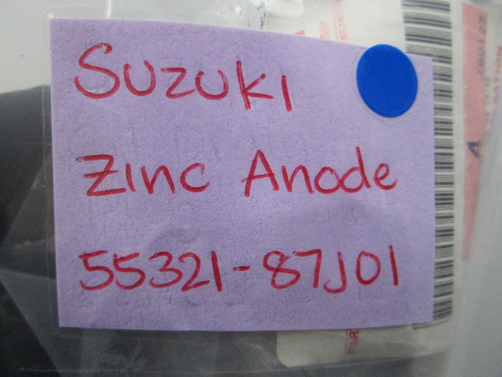 *NEW OEM* 0810 Suzuki Zinc Anode 55321-87J01