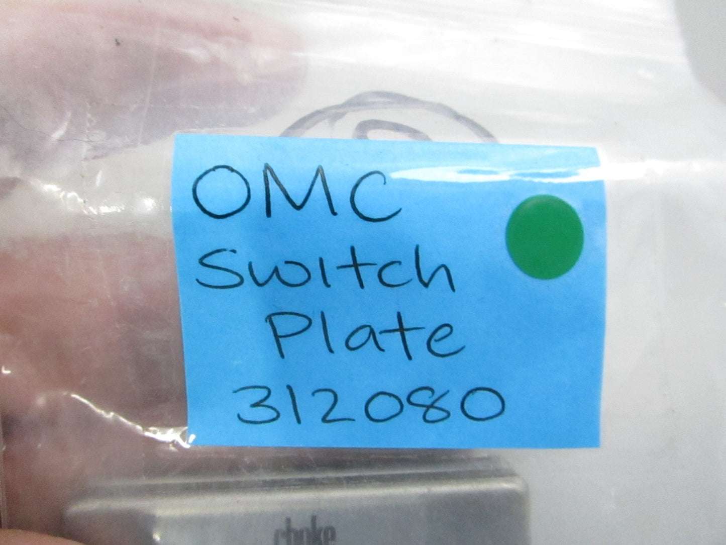NEW OEM 312080 0312080 OMC Johnson Evinrude Switch Plate 0810