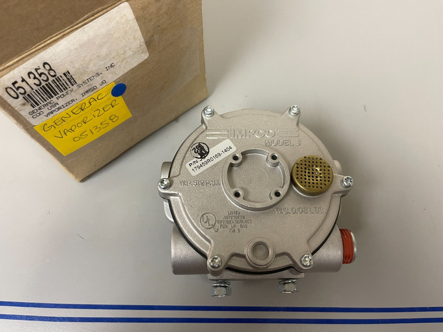 *NEW OEM* 0720 Generac JO Vaporizer 051358