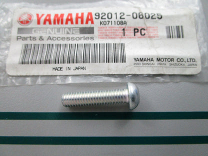 NEW OEM 92012-06025 Yamaha Button Head Bolt 0810