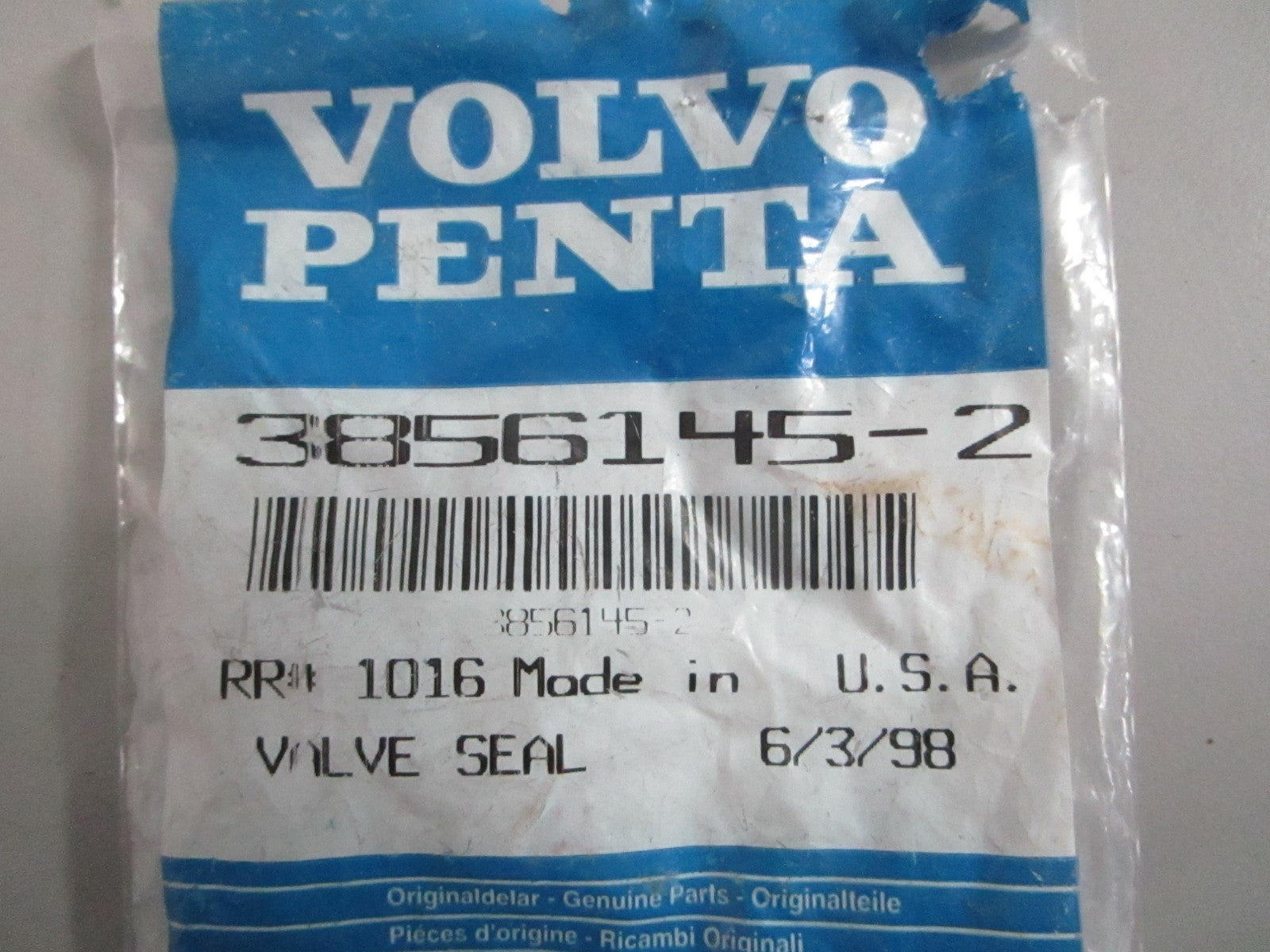 NEW OEM (LOT OF 8) 3856145 Volvo Penta Valve Seal 0820