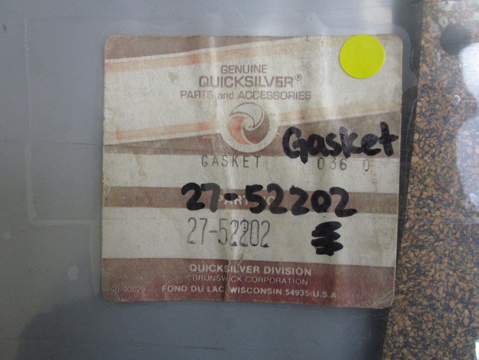 *NEW OEM* 0820 Mercury Quicksilver Gasket 27-52202