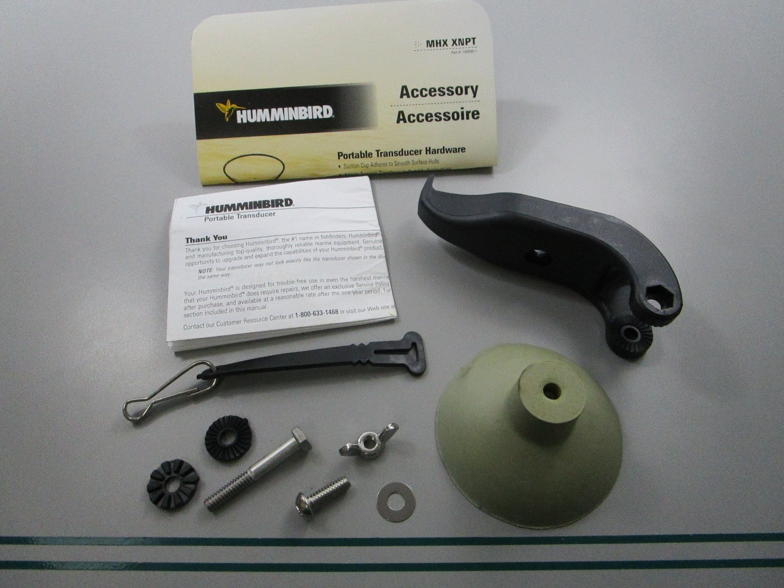 NEW 740090-1 Humminbird MHX-XNPT Portable Transducer Hardware  0810