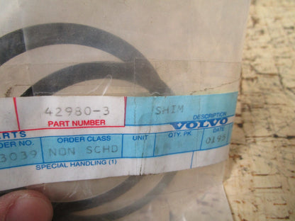 *NEW OEM* (LOT OF 2) 0810 Volvo Penta Shim 42980-3
