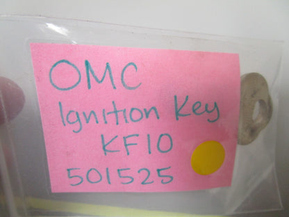 *NEW OEM* 0810 OMC Johnson Evinrude Ignition Key KF10 501525 0501525