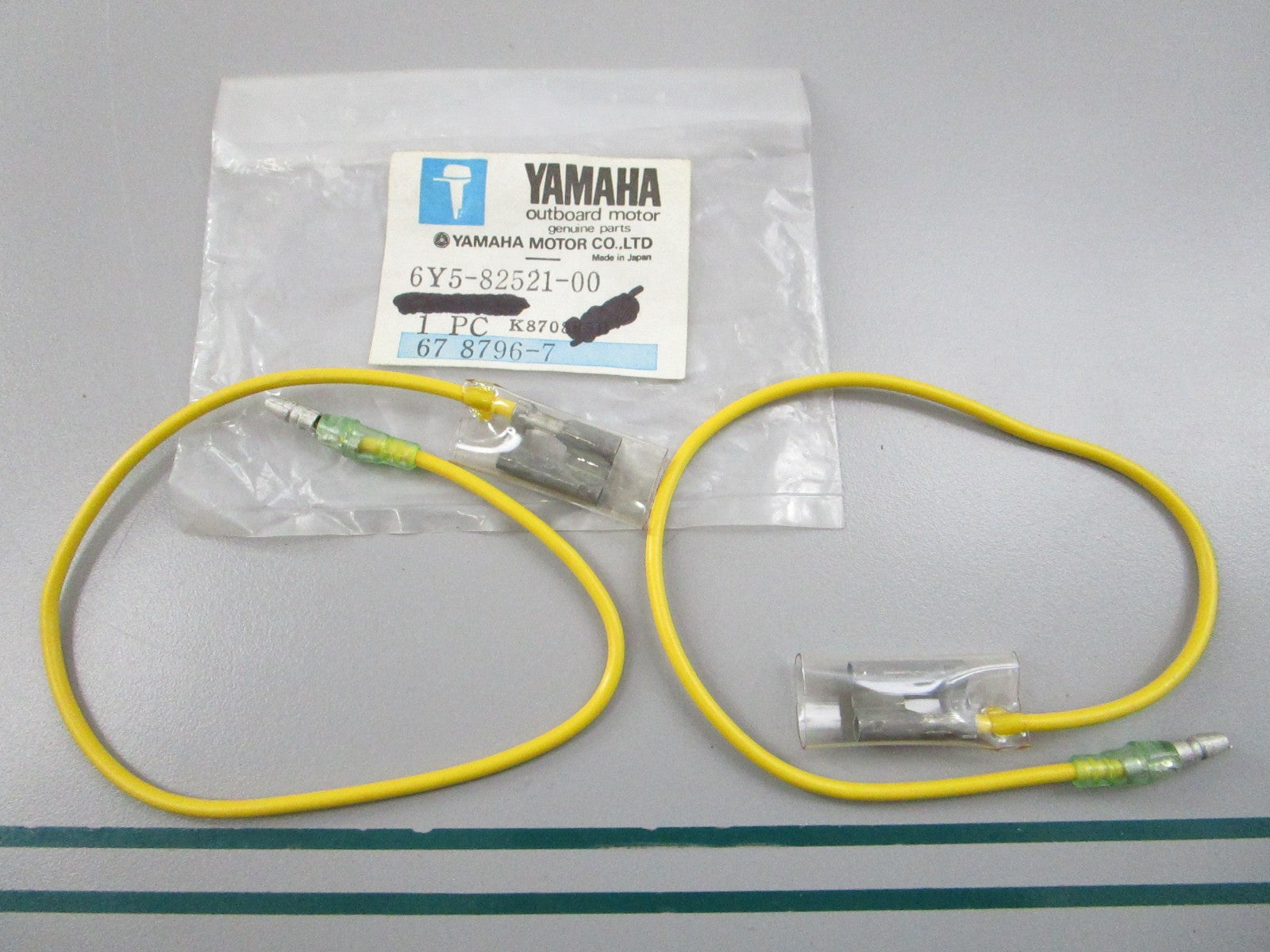 NEW OEM (LOT OF 2) 6Y5-82521-00-00 Yamaha Yellow Wire Extension Wire Cable 0810